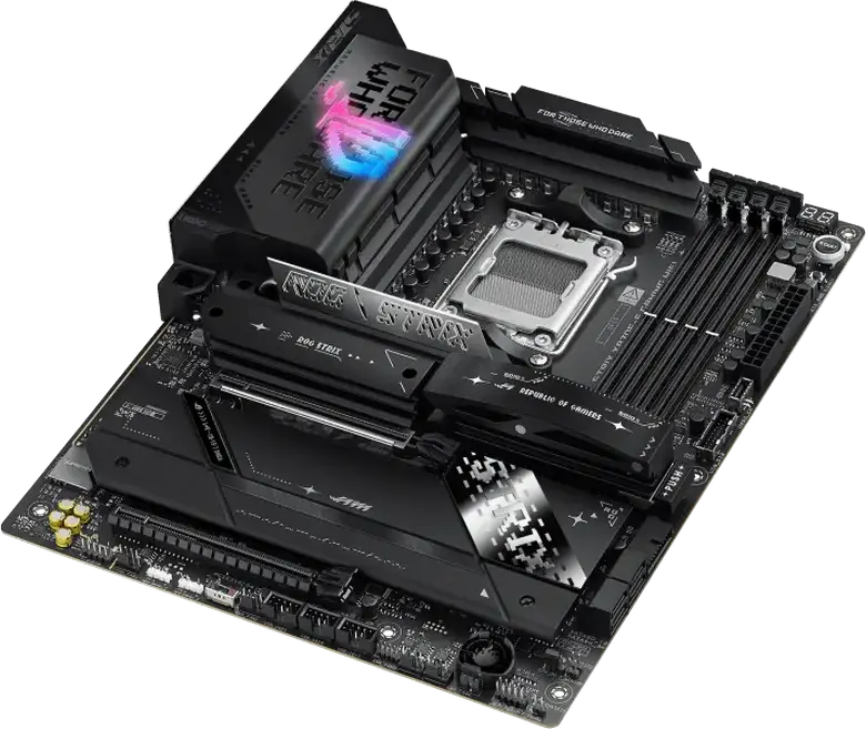 Материнская плата ASUS ROG STRIX X870E-E GAMING WIFI AM5 ATX AMD X870E DDR5 8400+ MT/s PCIe 5.0 WiFi 7 Bluetooth 5.4 USB4 Ethernet Realtek 5Gb