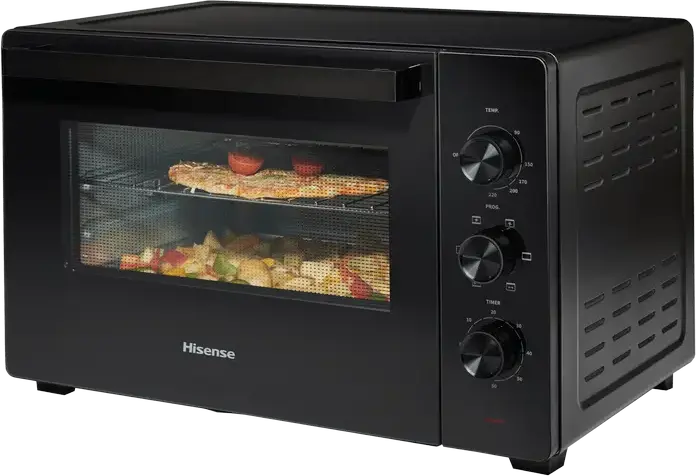 Cuptor Electric Hisense HOM45M, 45L, 2000W, Convecție, Grill, Defrost, Control Mecanic, Negru