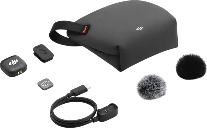 Transmitator Microfon Wireless DJI Mic 3 DMT03, Inregistrare Interna 32-bit Float, Omnidirectional, Raza 400m, Bluetooth 5.4, Negru