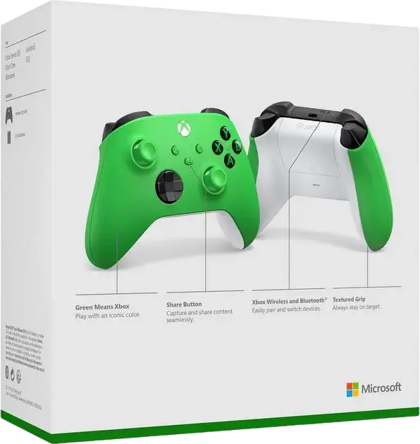 Microsoft Xbox Wireless Controller for Xbox Series X/S, Windows, MacOS, Android, iOS - Bluetooth & USB-C, Hybrid D-pad, Textured Grips, 272g