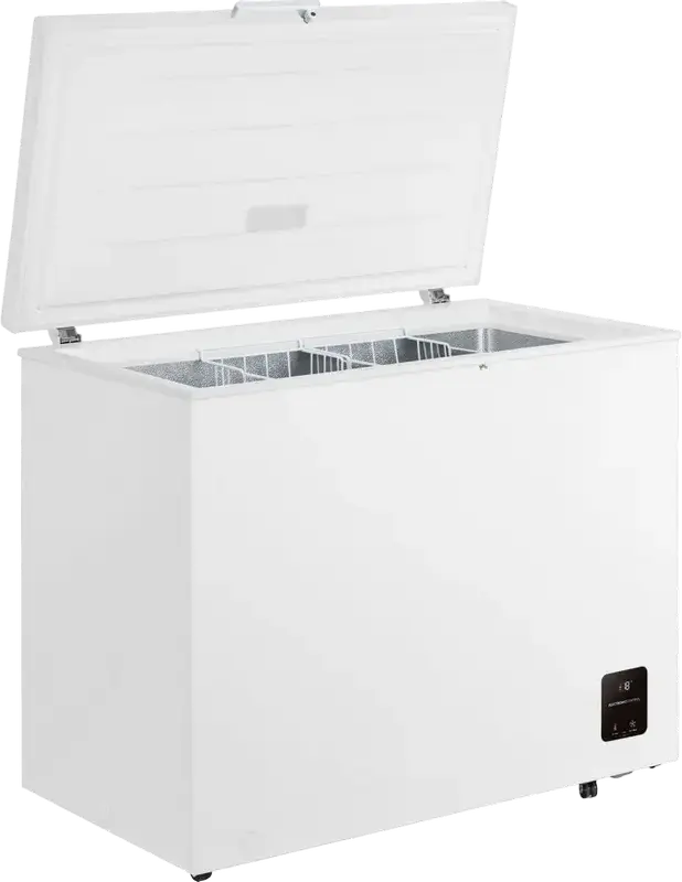 Gorenje FH25EAW Chest Freezer, 248L Capacity, Energy Class E, Fast Freeze, Electronic Control with LED Display, White, 96.3x84.7x63 cm