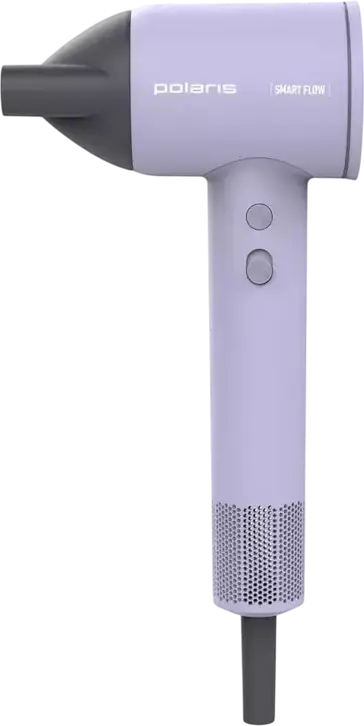 Fön Polaris PHD1120 Profesional 1600W cu Ionizare Quattro Ionic 4D, Motor Brushless 115000 rpm, Difuzor si Concentrator, Culoare Liliac