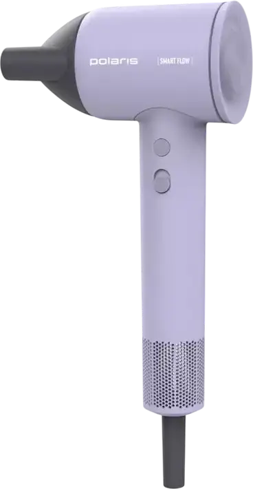 Fön Polaris PHD1120 Profesional 1600W cu Ionizare Quattro Ionic 4D, Motor Brushless 115000 rpm, Difuzor si Concentrator, Culoare Liliac
