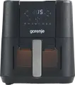 Gorenje AF1350DWB Air Fryer, 5.4L Non-stick Bowl, 1350W, Digital Touch Control with Viewing Window and 8 Pre-set Programs, Black