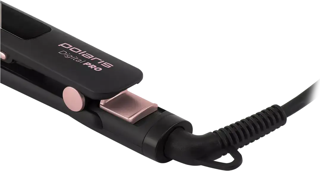 Polaris PHS5012KT UltraSlim Digital PRO Ceramic Hair Straightener, 100-220°C Temperature Range, 12 Heat Modes, LCD Display, Fast Heating, Swivel Cord