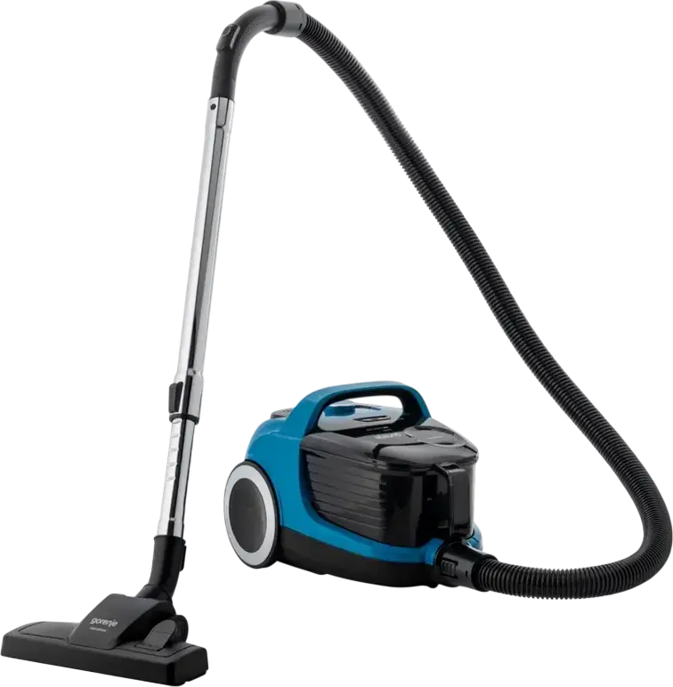 Gorenje VCE01G4AHGR G400 AirHardFloor Bagless Cyclonic Vacuum Cleaner, 800W, 3.3L Dust Container, Telescopic Metal Tube, Blue