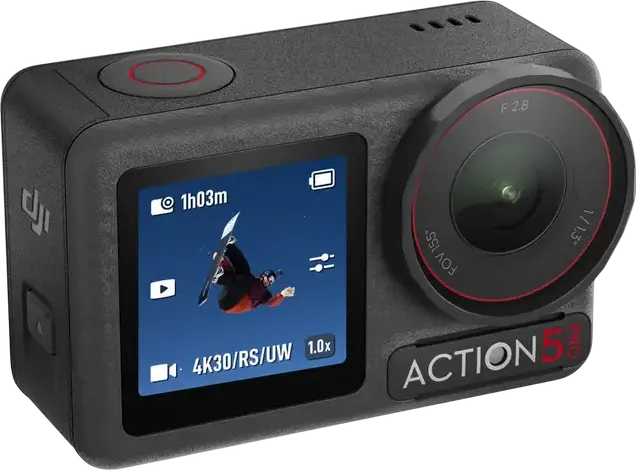Cameră Video Sport DJI Osmo Action 5 Pro Adventure Combo, Negru