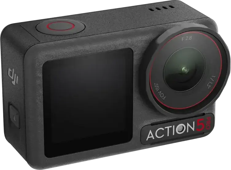 DJI Osmo Action 5 Pro Adventure Combo Action Camera, 4K 120fps, 1/1.3-inch CMOS Sensor, RockSteady 3.0, 64GB Internal Storage, IP68 Waterproof 20m, Black
