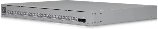 Ubiquiti UniFi USW-Pro-Max-24-POE Layer 3 PoE Switch, 24 Ports (16x 1GbE, 8x 2.5GbE), 2x 10G SFP+, 400W PoE Budget, Etherlighting, 1.3" Touchscreen