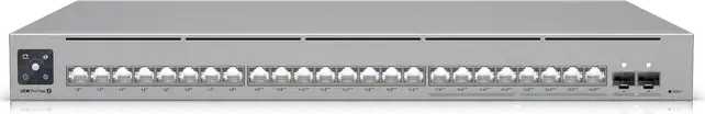 Ubiquiti UniFi USW-Pro-Max-24-POE Layer 3 PoE Switch, 24 Ports (16x 1GbE, 8x 2.5GbE), 2x 10G SFP+, 400W PoE Budget, Etherlighting, 1.3" Touchscreen