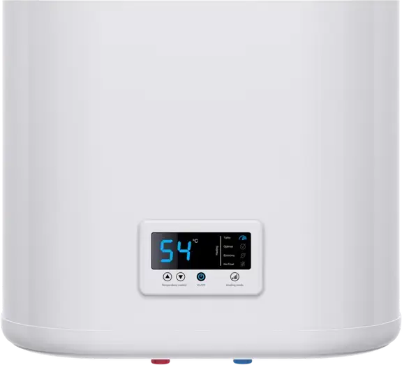 Boiler Electric Thermex IF 50 V Pro Flat, 50L, Rezervor Otel Inoxidabil, 2000W, Montare Verticala pe Perete, Control Electronic cu Display LED, Alb
