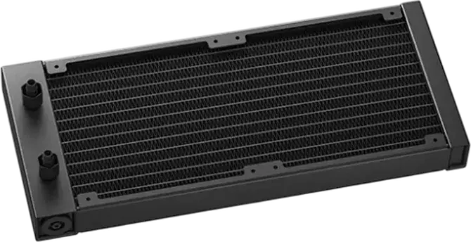 Система жидкостного охлаждения СЖО Deepcool LM240, Черный, радиатор 240мм, IPS-экран 2.4 дюйма для MP4/GIF, ARGB 6-го поколения, защита от протечек, 2 вентилятора FL12 SE