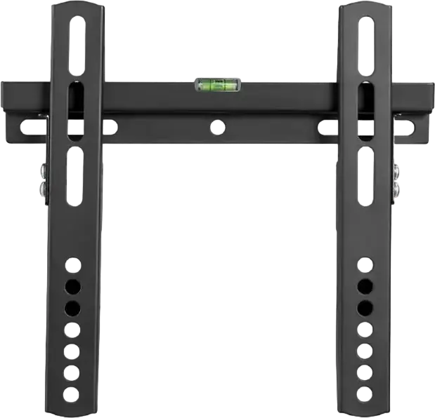 Gembird WM-42F-02 Fixed TV Wall Mount for 23-42 inch Screens, VESA 75x75 to 200x200mm, Max Load 40kg, Steel Powder Coated Black with Bubble Level