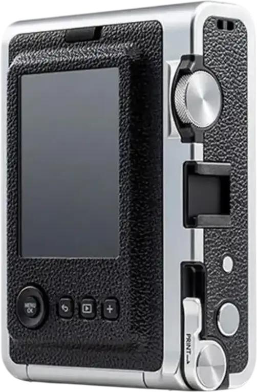 Fujifilm Instax Mini Evo Hybrid Instant Camera, 3.0-inch LCD, 100 Image Effects, Bluetooth Connectivity, CMOS Sensor, Black