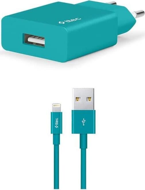 Зарядное устройство ttec Smart Travel 2.4A с кабелем USB - Lightning 1.2м и защитой от перенапряжения для устройств Apple