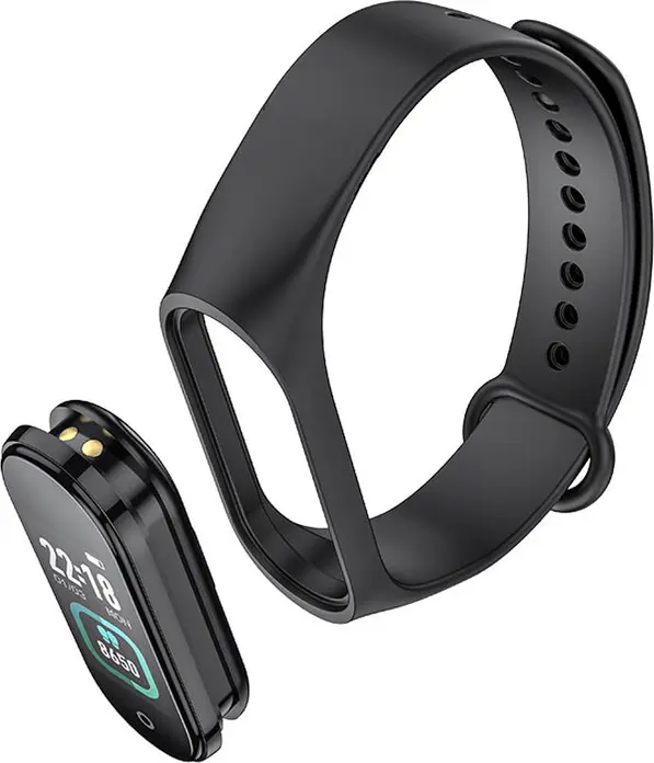 Смарт-браслет Hoco GA08, Bluetooth 5.0, IPS сенсорный экран, мониторинг пульса, давления и температуры тела, 6 спортивных режимов, черный