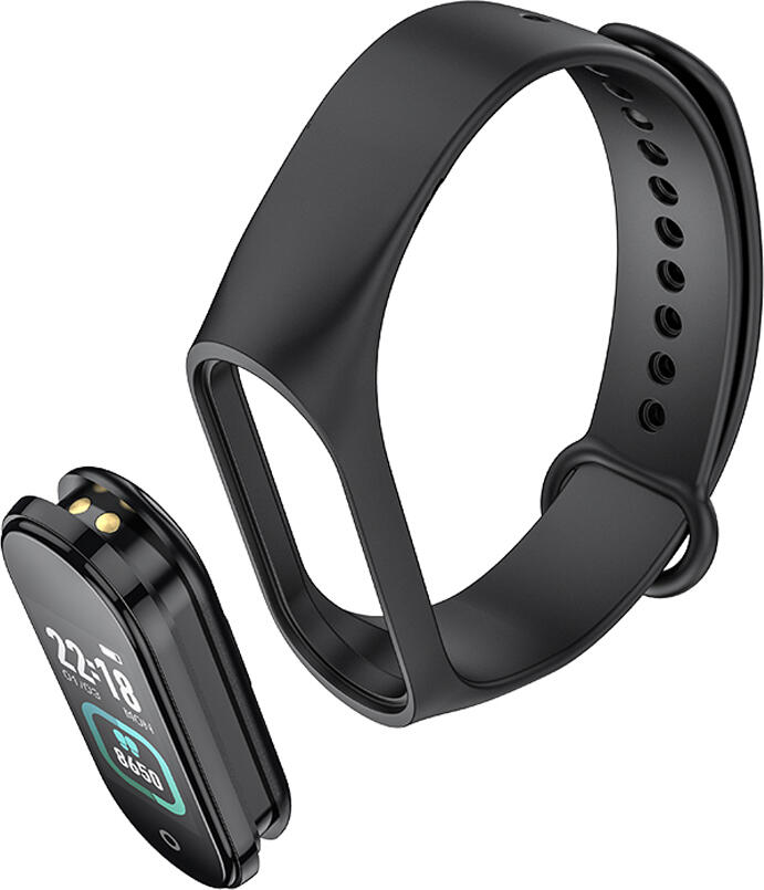 Смарт-браслет Hoco GA08, Bluetooth 5.0, IPS сенсорный экран, мониторинг пульса, давления и температуры тела, 6 спортивных режимов, черный