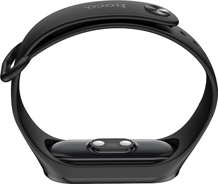 Смарт-браслет Hoco GA08, Bluetooth 5.0, IPS сенсорный экран, мониторинг пульса, давления и температуры тела, 6 спортивных режимов, черный