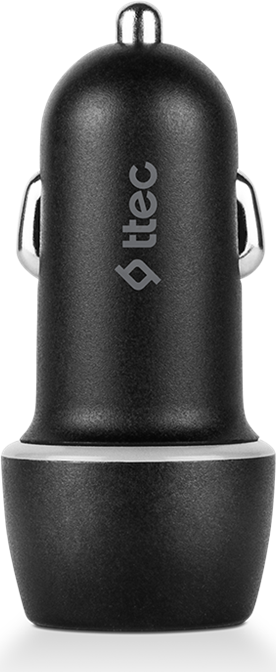Incarcator auto ttec SpeedCharger 2CKS01 10W 2.1A USB-A cu cablu Micro-USB 120cm, 12-24V DC, protectie supratensiune, design compact, Negru