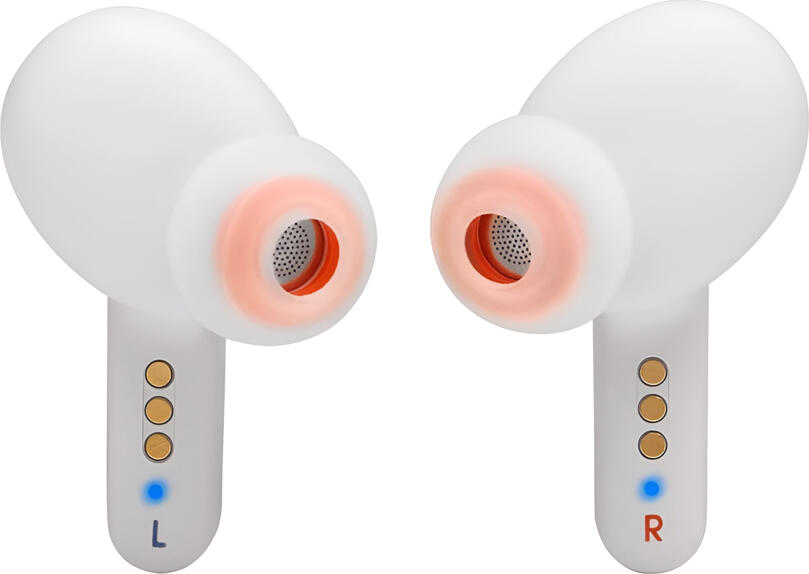 JBL Live Pro+ TWS True Wireless Earbuds - White, with Adaptive Noise Cancelling ANC, 11mm Dynamic Drivers, IPX4 Water Resistance, Wireless Charging, 28h Battery