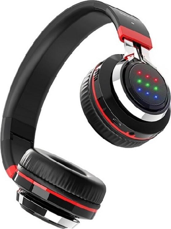 Беспроводные наушники Borofone BO08 Bluetooth 5.0, Hi-Fi звук, динамик 40 мм, встроенный микрофон, складная конструкция с LED-подсветкой, разъем AUX 3.5 мм