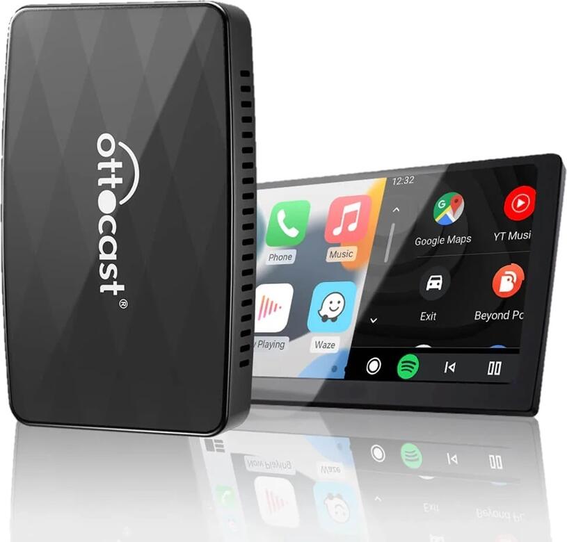 Adaptor Ottocast OttoAdapter CA360-B pentru CarPlay si Android Auto Wireless, Screen Mirroring AirPlay, Bluetooth 4.2, Wi-Fi, Interfata USB Plug & Play