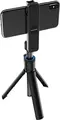 Tripod Selfie Stick Wireless Borofone BY5 Leo cu Telecomanda, Aliaj de Aluminiu, Rotire 360 Grade, pentru Telefoane 4-6.5 inch, Negru