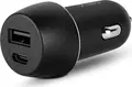 Incarcator Auto ttec Car Charger Duo Dual Port cu USB-C 30W PD si USB-A 18W QC, Adaptor Universal 12/24V pentru Smartphone-uri si Tablete, Negru