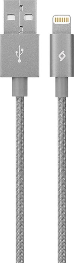 ttec Cable USB to Lightning MFI 2.4A (1.2m) Alumi, Space Gray