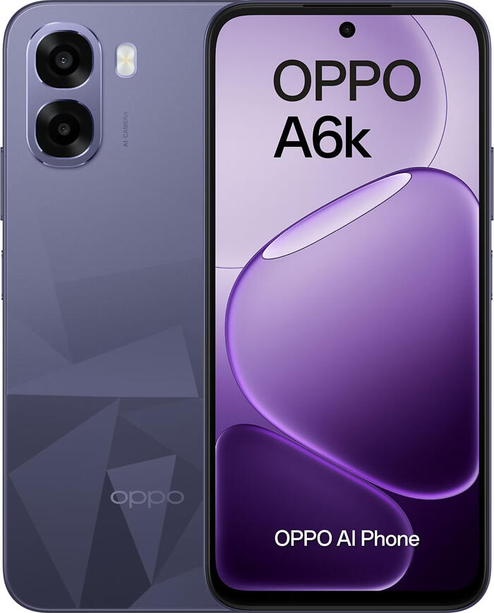 Smartphone OPPO A6k (CPH2891), Ecran 6.75 inch 120Hz LCD, Snapdragon 685, 4GB RAM, 256GB Stocare, Camera 50MP, Baterie 6100mAh, IP64, Android ColorOS
