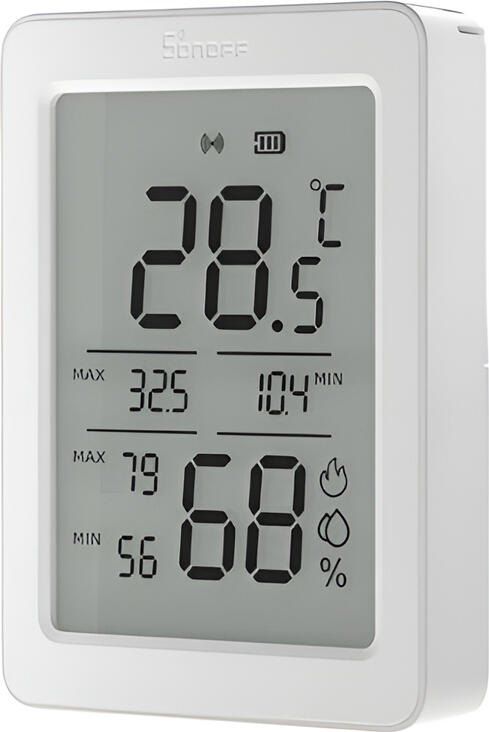 Sonoff SNZB-02DR2 AirGuard TH Zigbee 3.0 Temperature and Humidity Sensor with 3.6-inch LCD Display, VPD and Dew Point Evaluation, eWeLink Support