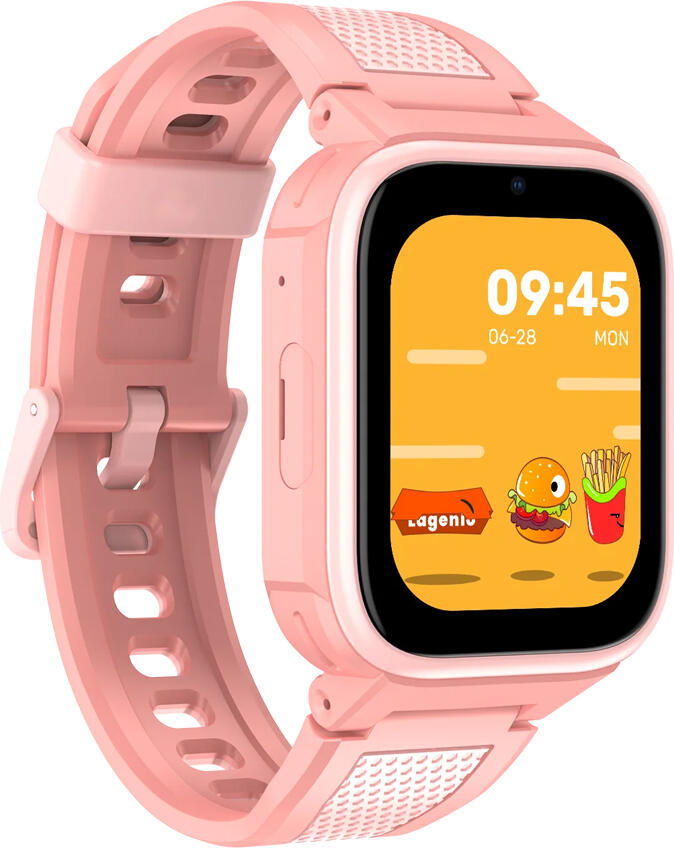 Детские смарт-часы Lagenio K10 4G с GPS-трекером, Розовый, водонепроницаемость IP68, голосовые и видеозвонки, SOS, геозоны, шагомер, режим школы, для детей 5-12 лет
