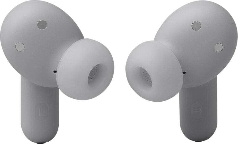 Беспроводные наушники JBL Live Beam 3 TWS, цвет серебристый, динамические драйверы 10мм, адаптивное шумоподавление 2.0, до 48ч работы, смарт-кейс с сенсорным экраном, IP55
