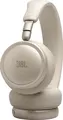 Беспроводные накладные наушники JBL Live 680NC с адаптивным шумоподавлением 2.0, динамическими драйверами 40 мм, аккумулятором до 80 ч, Bluetooth 6.0, бежевые