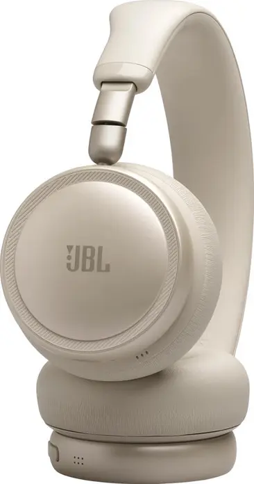 Беспроводные накладные наушники JBL Live 680NC с адаптивным шумоподавлением 2.0, динамическими драйверами 40 мм, аккумулятором до 80 ч, Bluetooth 6.0, бежевые