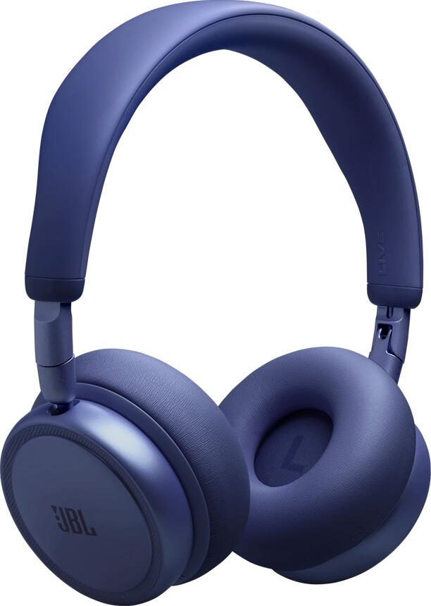 JBL Live 680NC Wireless On-Ear Headphones - Blue, with Adaptive Noise Cancelling, 65h Battery, LDAC, Spatial Sound, Bluetooth 6.0, Foldable Design