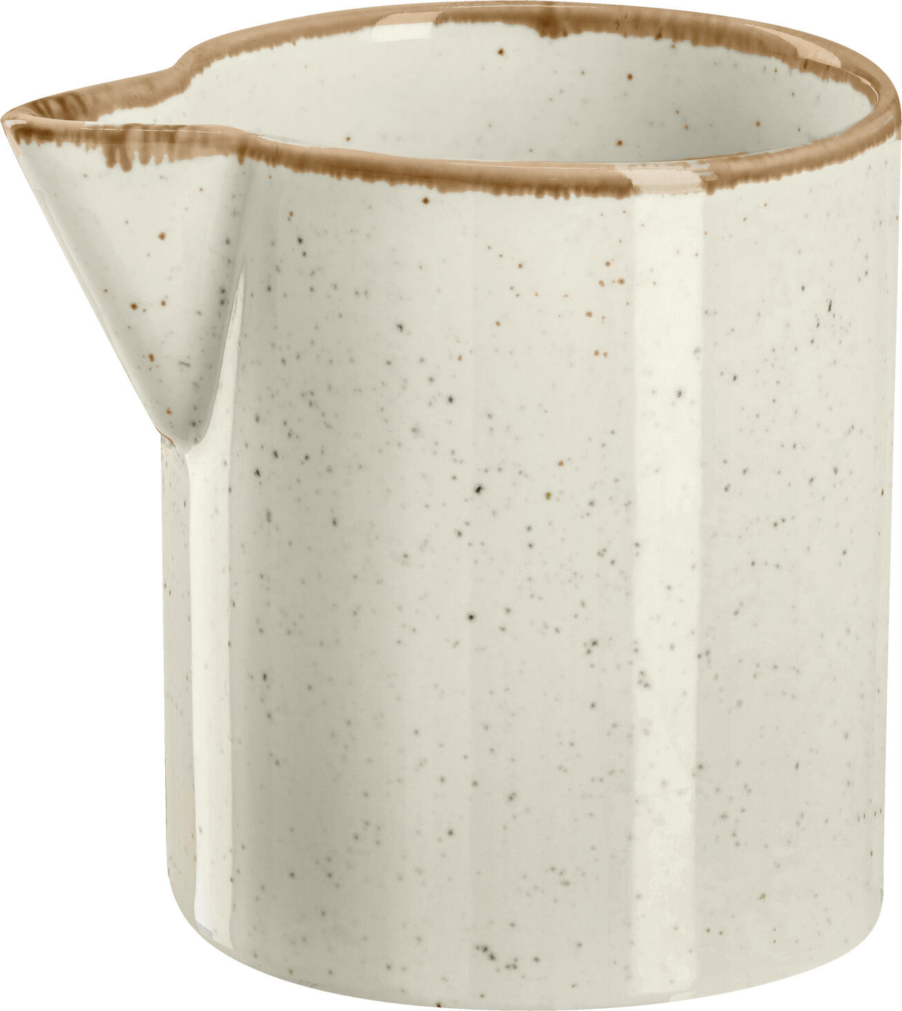 VEGA Sidina Porcelain Milk and Sauce Jug, 200 ml, Beige, Hand-Painted Unique Glaze, Dishwasher and Microwave Safe, Professional Catering