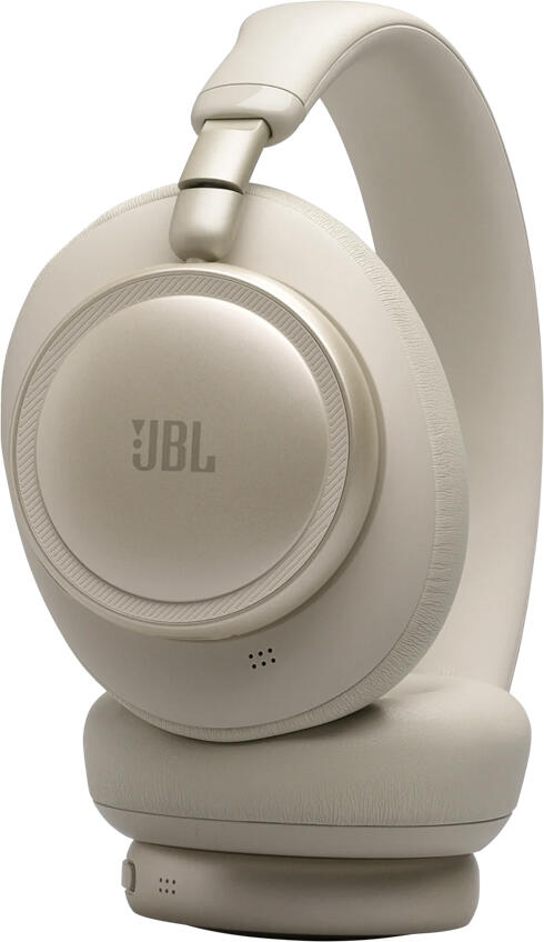 JBL Live 780NC Wireless Over-Ear Headphones - Beige, with Adaptive Noise Cancelling 2.0, 40mm Drivers, 50h Battery Life, Foldable Design, Bluetooth