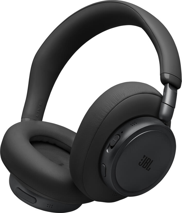 JBL Live 780NC Wireless Over-Ear Headphones - Black, with Adaptive Noise Cancelling 2.0, 40mm Drivers, 50h Battery Life, Foldable Design, Bluetooth