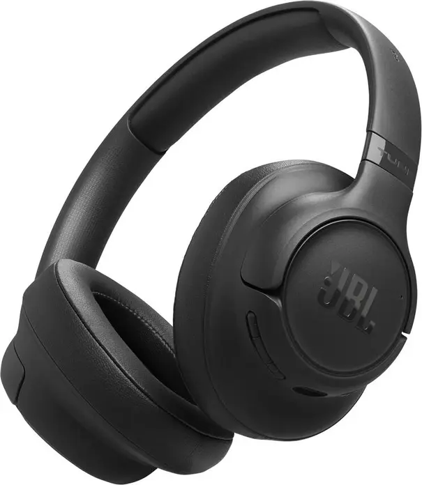 JBL Tune 730BT Wireless Over-Ear Headphones, Black, Pure Bass Sound, 40mm Drivers, 76h Battery Life, Multipoint Connection, USB-C Fast Charge, Foldable