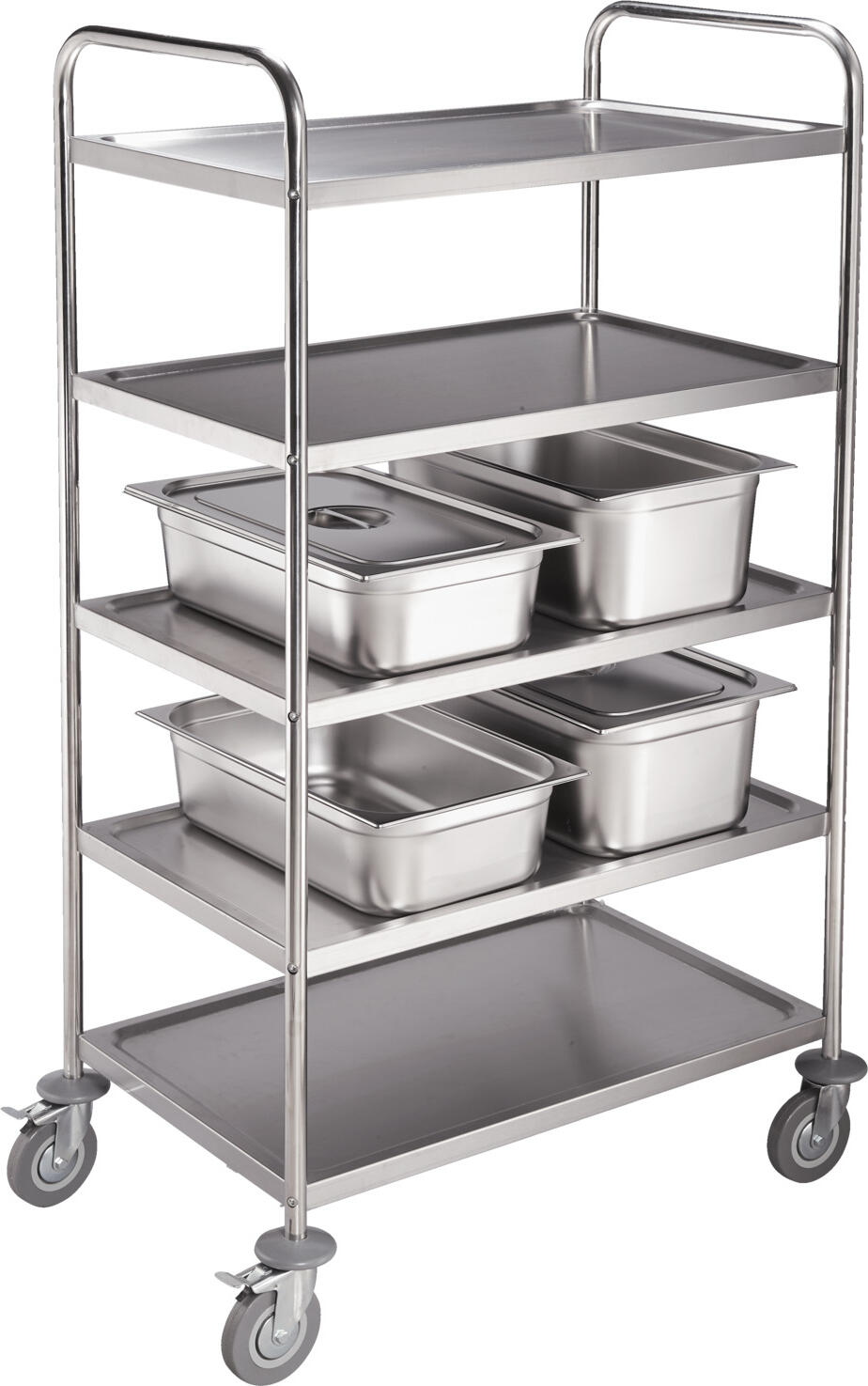 Pulsiva Basic GN 1/1 Container, 28L Stainless Steel Gastronorm Pan, Rustproof, Stacking Cam, Dishwasher Safe, 53 x 32.5 x 20 cm