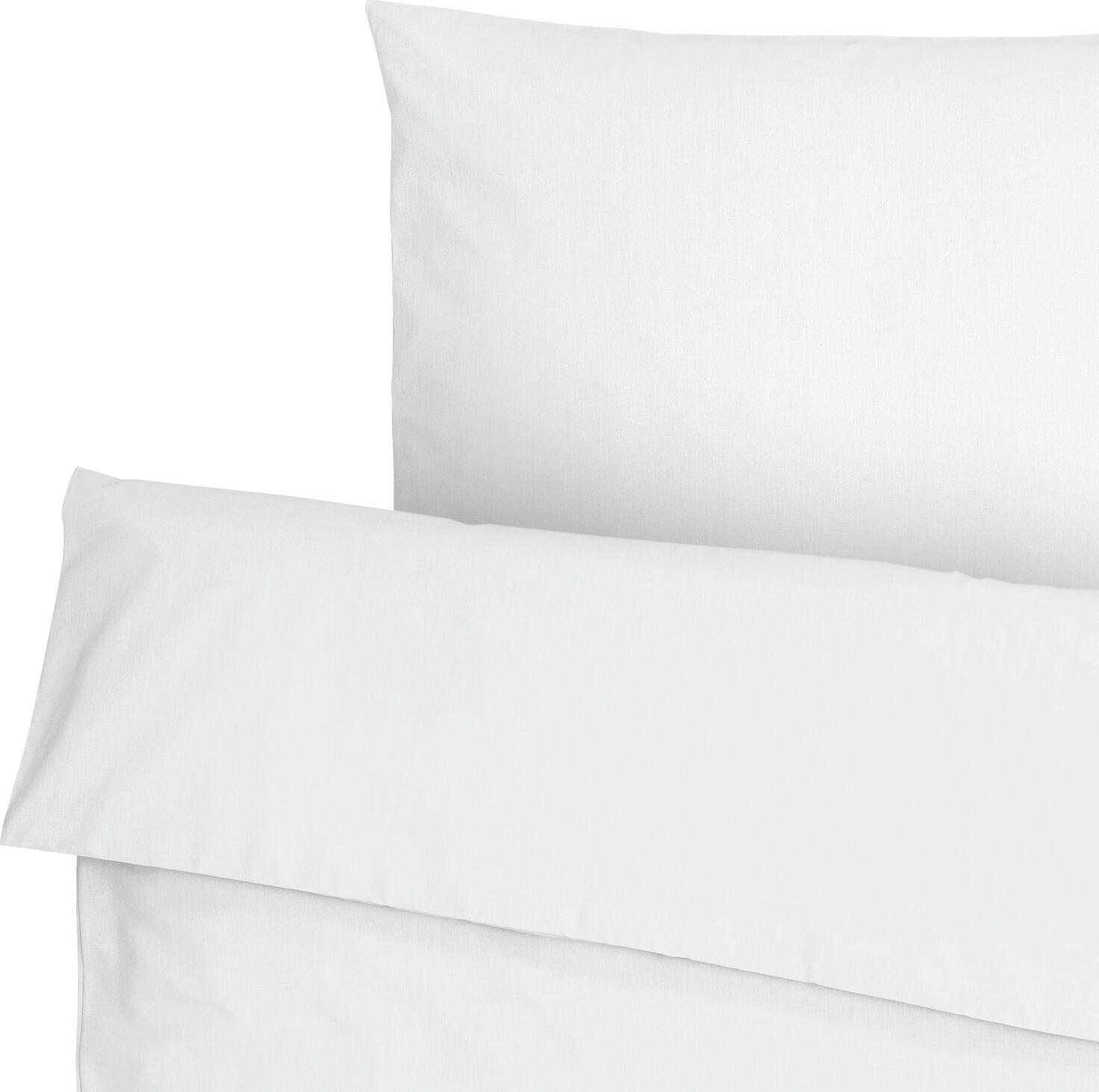 Set Bedita ERWIN M. LUSINI Siena, Percale Bumbac Alb, Husa Pota 140x200 cm si Fata de Perna 70x90 cm, Închidere Hotel, Certificare OEKO-TEX Standard 100