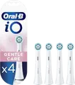 Oral-B iO Gentle Care Replacement Brush Heads, Soft Bristles for Sensitive Gums, Round Head with Color-Changing Indicator, White
