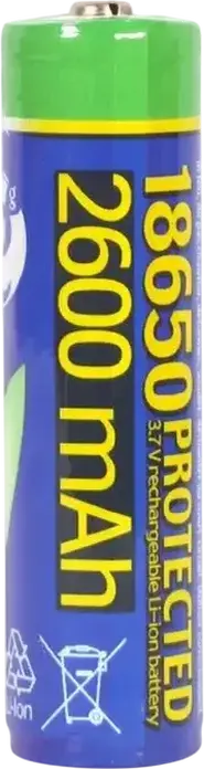 Energenie EG-BA-18650/2600 Rechargeable Li-ion Battery 18650 3.7V 2600mAh Protected Cell for LED Flashlights and Electronic Devices