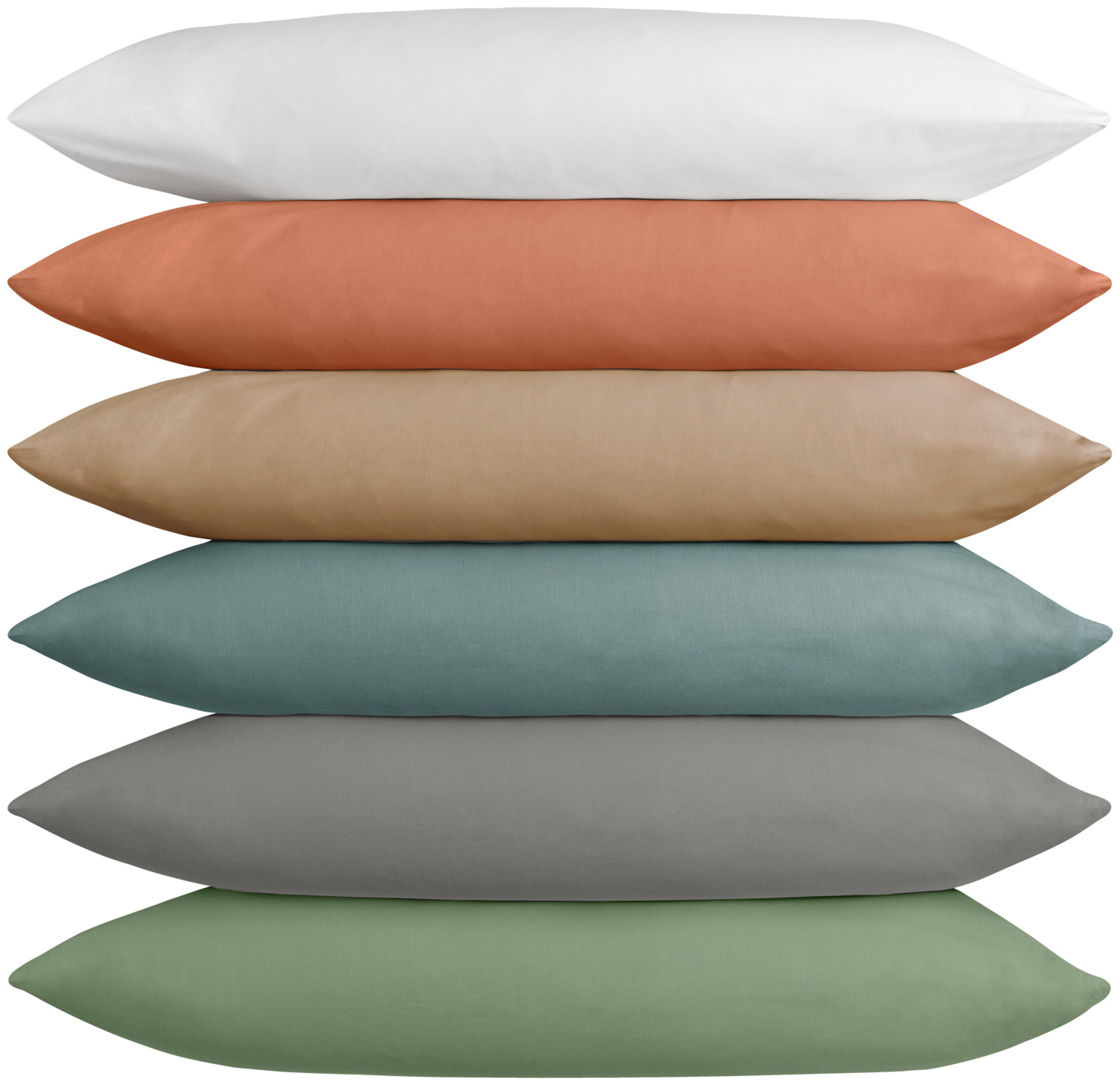 ERWIN M. LUSINI Siena Bedding Set, Percale Cotton Blend, Hotel Closure, 135x200 cm Duvet Cover, 80x80 cm Pillowcase, White, OEKO-TEX Standard 100