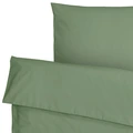 ERWIN M. LUSINI Siena Bedding Set, Percale Cotton Blend, Hotel Closure, 135x200 cm Duvet Cover and 80x80 cm Pillowcase, OEKO-TEX Standard 100