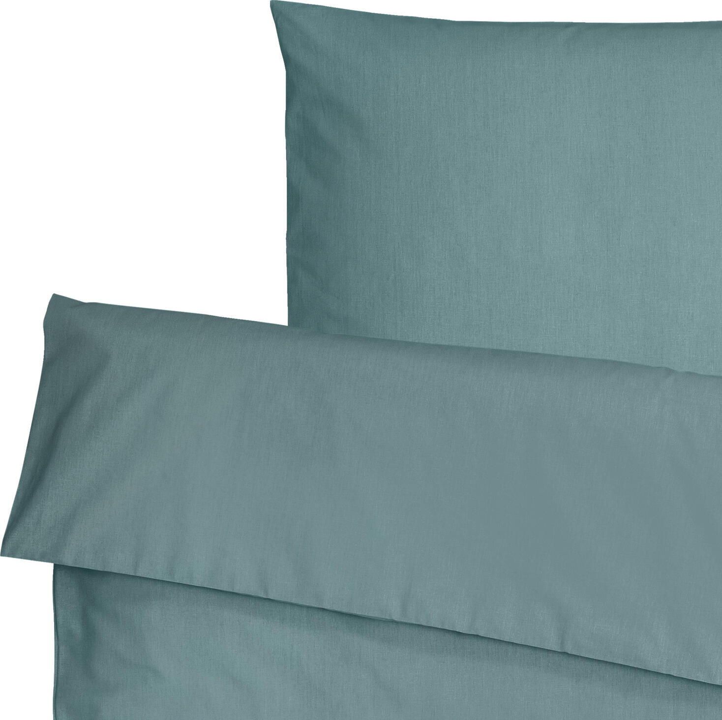 ERWIN M. LUSINI Siena Bedding Set, Percale Cotton Blend, Hotel Closure, 135x200 cm Duvet Cover, 80x80 cm Pillowcase, OEKO-TEX Standard 100