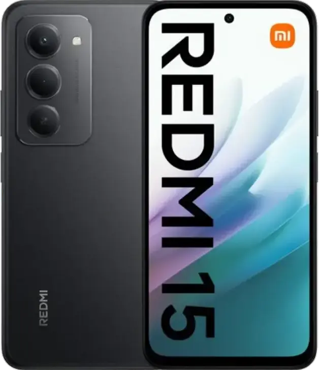 Xiaomi Redmi 15 (4G) Smartphone - Black, 6.9" 144Hz IPS LCD, Snapdragon 685, 256GB Storage, 8GB RAM, 7000mAh Battery, 33W Charging, IP64, Android 15, HyperOS 3