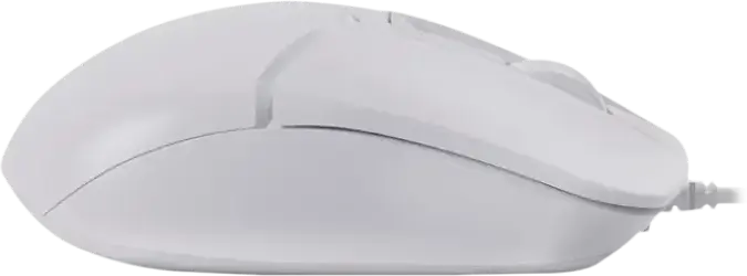 Mouse Optic cu Fir A4Tech FStyler FM12S, USB, Alb, 1200 DPI, 3 Butoane, Click Silentios, Design Ambidextru, Scroll Inteligent, Cablu 150 cm