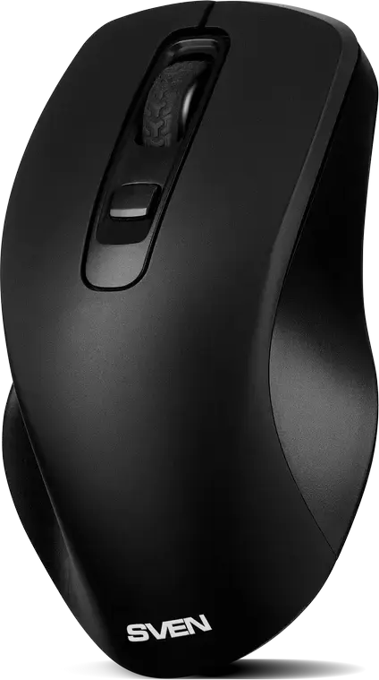 Set Tastatura si Mouse Wireless SVEN KB-C3500W, Receptor Nano USB 2.4 GHz, Tastatura cu Membrana Ergonomica si Taste Multimedia, Mouse Optic 1600 DPI, Negru